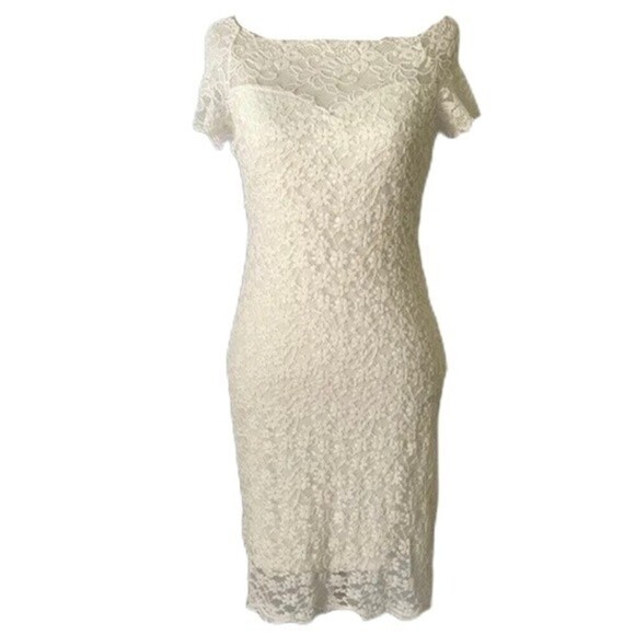 Rags To Wishes Floral Lace‎ Dress Size Medium - Picture 1 of 16